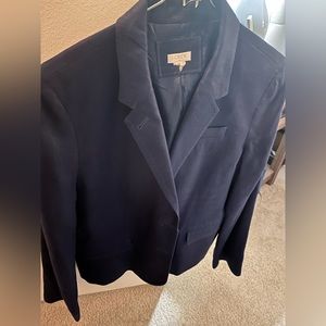 J Crew Navy Blue Linen Blazer